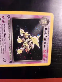Dark Alakazam - 1/82 - Team Rocket 1st Edition Holo Rare (Pokemon TCG 2000) - Image 4