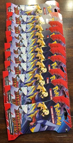 1 Pokemon Phantasmal Flames 3 Pack + 11 Scarlet &Violet Destine Rivals 14 Packs - Image 3