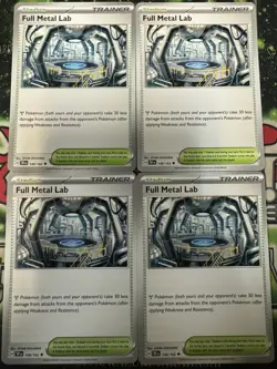 Pokemon - 4x Full Metal Lab 148/162 - Temporal Forces - NM/M - Image 1