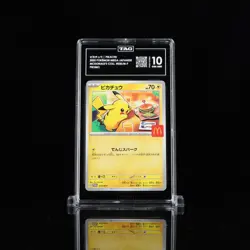 2025 Pokemon Mega Japanese McDonald's Collection Promo Pikachu TAG 10 (978) - Image 1