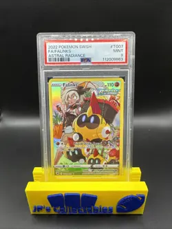 2022 POKEMON SWORD & SHIELD ASTRAL RADIANCE #TG07 FULL ART/FALINKS PSA 9 - Image 1
