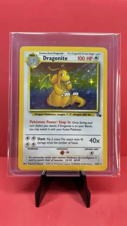 Pokemon 1999 - Dragonite 4/62 Fossil Holo - Near Mint - Image 1