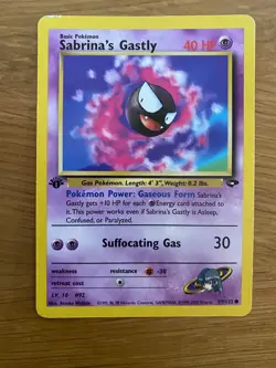 Pokemon TCG Sabrina's Gastly Gym Challenge 97 Regular Unlimited Common - Image 1