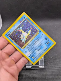 Lapras 10/62 Fossil Set Holo Rare Pokemon WOTC Played - Image 2