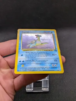 Lapras 10/62 Fossil Set Holo Rare Pokemon WOTC Played - Image 3