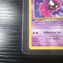 Sabrina’s Gastly 97/132 1st Edition Gym Challenge WOTC Vintage Pokemon - Image 2