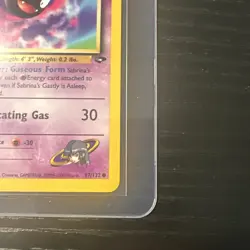Sabrina’s Gastly 97/132 1st Edition Gym Challenge WOTC Vintage Pokemon - Image 5