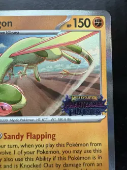 Pokemon Flygon MEP 016 Phantasmal Flames Pre Release Promo Stamped (NM) - Image 3