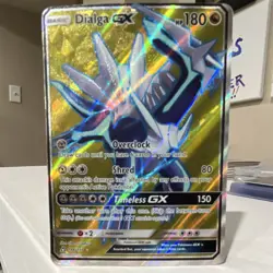 Pokemon Dialga GX SM-Ultra Prism Ultra Rare Full Art 146/156 180 HP Holo - Image 1