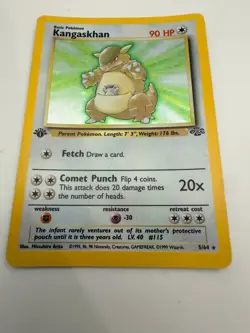 Kangaskhan Jungle 5/64 Holo 1st Edition Rare MP/HP Ungraded Pokemon - Image 2