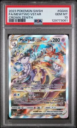 PSA 10 Mewtwo VSTAR - GG44/GG70 - Crown Zenith - Pokemon - Read Description - Image 1