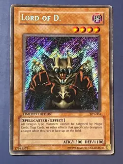 Yugioh Lord of D. BPT-004 Secret Rare Limited Damaged - Image 1