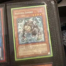 Yugioh Return Zombie Secret Rare PP01-EN006 Unlimited LP - Image 1