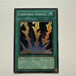 Lightning Vortex FET-EN040 Super Rare 1st Edition MP Yugioh - Image 1