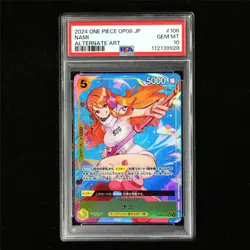 PSA 10 GEM MT 2024 One Piece JPN Nami OP08-106 SR（Alt Art） - Image 2