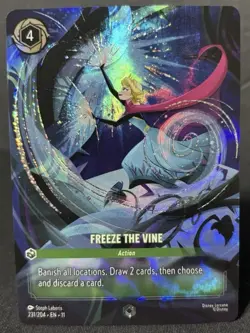 Freeze the Vine (Enchanted) 231/204 Winterspell Holo Disney Lorcana Frozen Elsa - Image 1