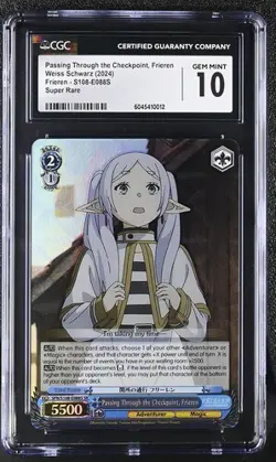 Weiss Schwarz English Passing Through the Checkpoint, Frieren CGC 10 - Image 1