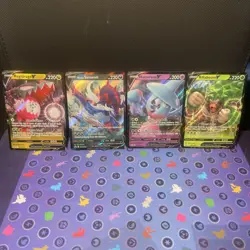 Pokemon V Card Black Star Promo Lot Of 4 Cards LP Condition. See Pics And Desc - Image 1