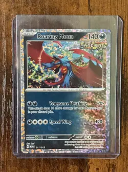 Roaring Moon Holo 2025 McDonald’s Happy Meal Pokemon Promo Card 11/15 - Image 1
