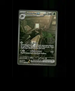 FAN-ART READ DESCRIPTION BELOW HOLO Sinistcha Card Sinistcha Pokemon Card p2 - Image 1
