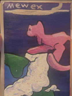 Custom Mew Full Art Card Lightly Played - Image 1