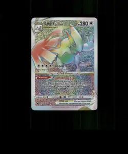 FAN-ART READ DESCRIPTION BELOW SPARKLING HOLO LUGIA Card LUGIA Pokemon Card p2 - Image 1