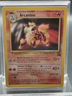 Pokemon Card - Arcanine WoTC Black Star Promo #6 - Image 1