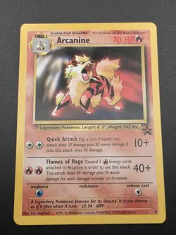 Pokemon Card - Arcanine WoTC Black Star Promo #6 - Image 2