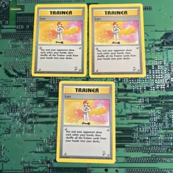 Lass 104/130 Base Set 2 Rare Trainer Pokemon Card WOTC Vintage Moderate Play 3 - Image 1