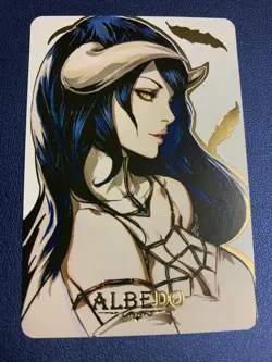 Albedo Overlord Nazarick Waifu Anime Doujin Gold Foil Holo Art Card ACG Carddass - Image 1