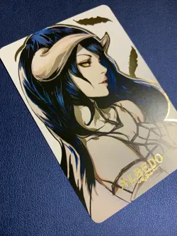 Albedo Overlord Nazarick Waifu Anime Doujin Gold Foil Holo Art Card ACG Carddass - Image 4