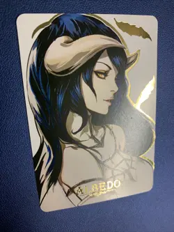 Albedo Overlord Nazarick Waifu Anime Doujin Gold Foil Holo Art Card ACG Carddass - Image 5