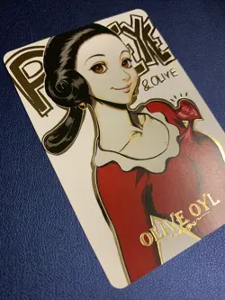 Olive Oyl Popeye The Sailor 18 Gold Foil Holo Art Trading Card ACG Carddass Rare - Image 4