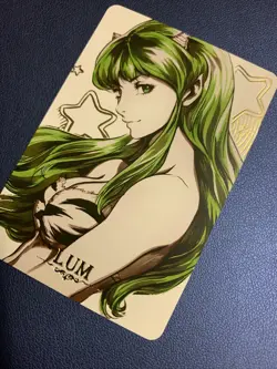 Lum Urusei Yatsura Hot Anime Doujin Gold Foil Holo Art Trading Card ACG Carddass - Image 3