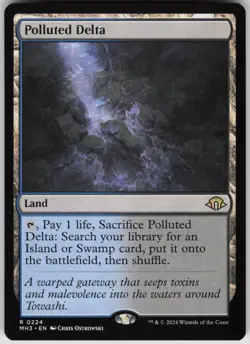 MTG Polluted Delta Normal NM Modern Horizons 3 Magic 224 - Image 1