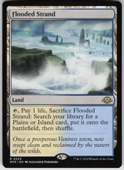 MTG Flooded Strand Normal NM Modern Horizons 3 Magic 220 - Image 1