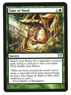 Magic The Gathering CHAMPIONS OF KAMIGAWA 2004 CHK #247 Time of Need x4 LP NM - Image 5