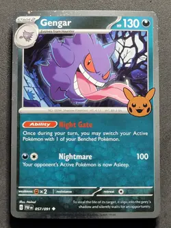 Gengar 057/091 Cosmos Holo Trick Or Trade Booster Pokemon TCG - Image 1