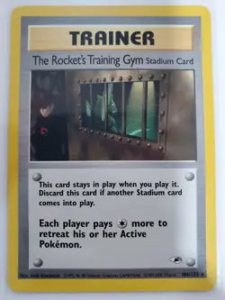 The Rocket's Training Gym 104/132 Gym Heroes Regular LP Pokemon TCG - Image 1