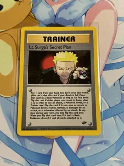 Lt. Surge's Secret Plan 107/132 Gym Challenge Pokemon Trainer Rare NM - Image 1