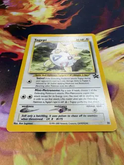 Togepi 30 LP Black Star Promo Non Holo 2000 WoTC Pokemon TCG - Image 2