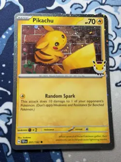 Pikachu 051/162 Pokemon Day 2026 30th Anniversary Stamped Promo Pokemon TCG NM - Image 1