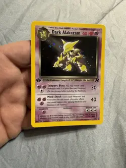 Dark Alakazam 1/82 Pokemon Team Rocket Holo 1st Edition - Image 1