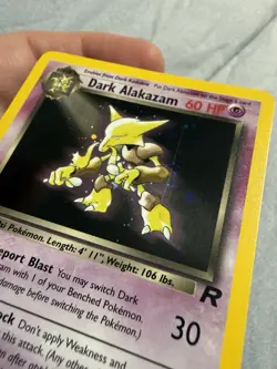Dark Alakazam 1/82 Pokemon Team Rocket Holo 1st Edition - Image 2