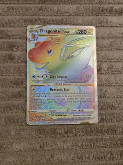 Pokemon TCG Dragonite VSTAR Pokemon GO 081/078 Holo Secret Rare - Image 1