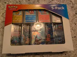Pokemon TCG Kanto Friends 5-Pack Mini Tins Costo Exclusive Holo Promos 2021 820650100642 - Image 1