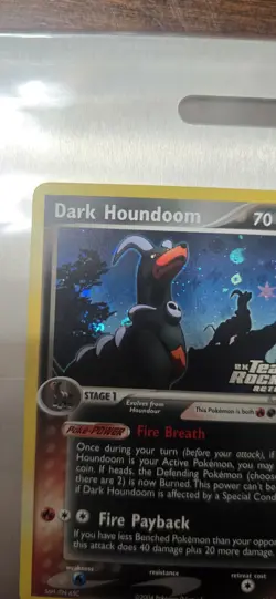 Dark Houndoom Ex Team Roclet Returns Pokemon TCG Reverse Holo 37/109 NM - Image 2