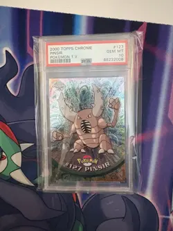 2000 Pokemon Topps Chrome Pinsir PSA 10 #127 LOW POP - Image 1