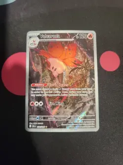 Pokemon TCG 2025 Volcarona Black Bolt Illustration Rare 100/086 - Image 1