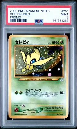2000 POKEMON JPN NEO 3 PROMO PROMO #251 CELEBI-HOLO PSA 9 - Image 1